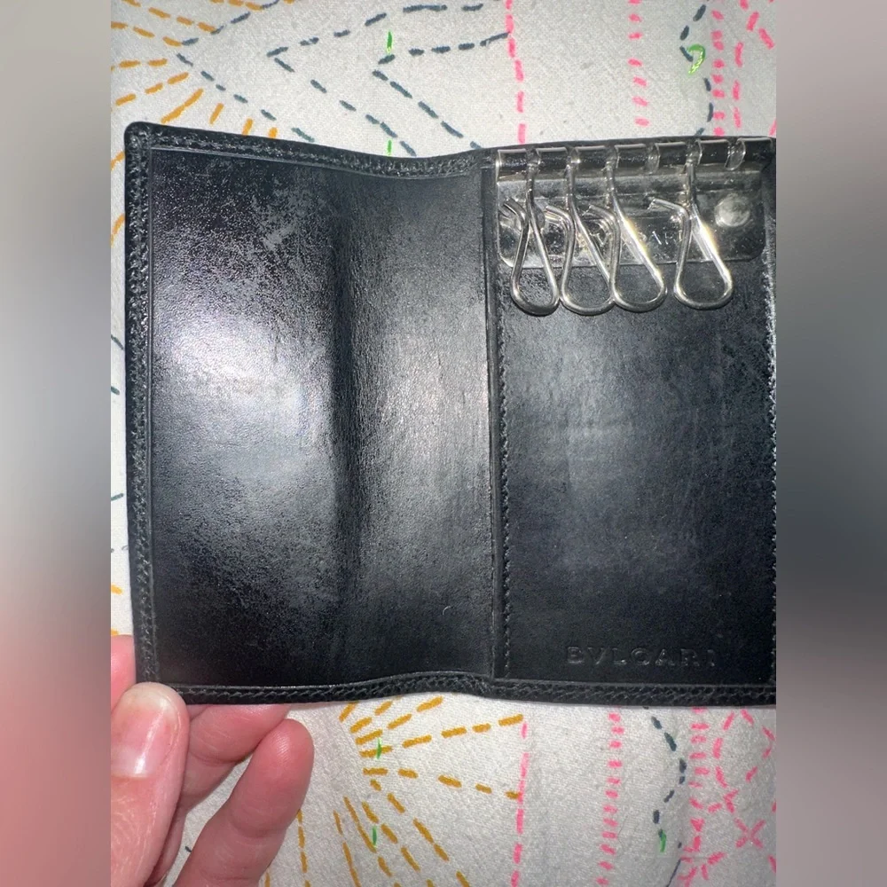 BVLGARI BLACK WALLET/KEY HOLDER